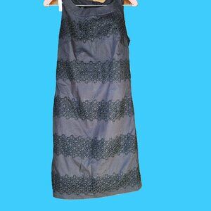 Talbots Sleeveless Black Dress with black detailing Size 4 LIKE NEW
